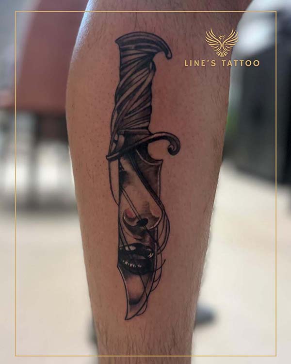 קעקוע-סכין-בעיצוב-אישי